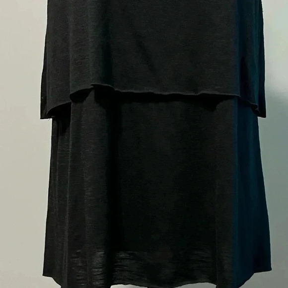 Lord & Taylor Black Layered Tank Top - Picture 3 of 9